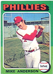 1975 Topps Baseball Cards      118     Mike Anderson